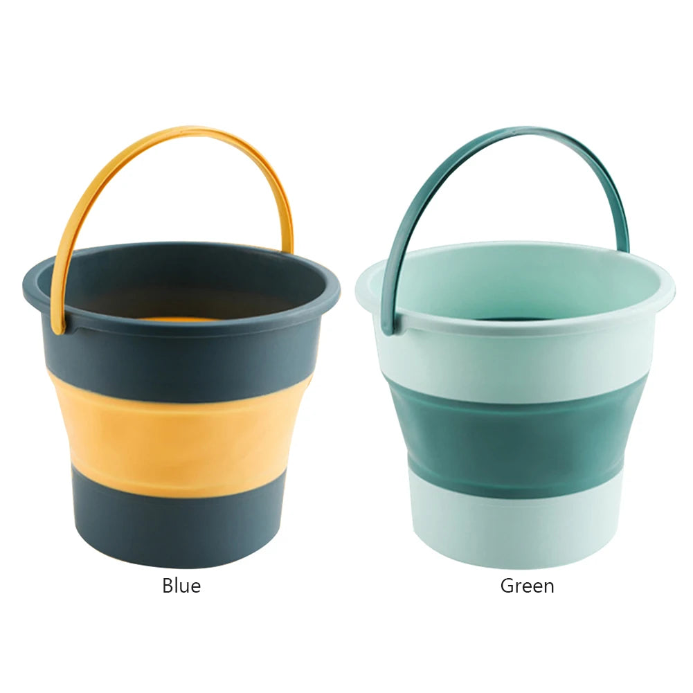 3-5-10L Portable Folding Bucket for Washing Outdoor Foldable Silicone Water Bucket Camping Items Fishing Bucket Car Wash Buckets