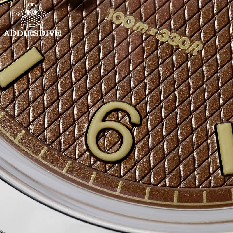 ADDIESDIVE 36mm Men Watch Luxury 200m Waterproof Super Luminous