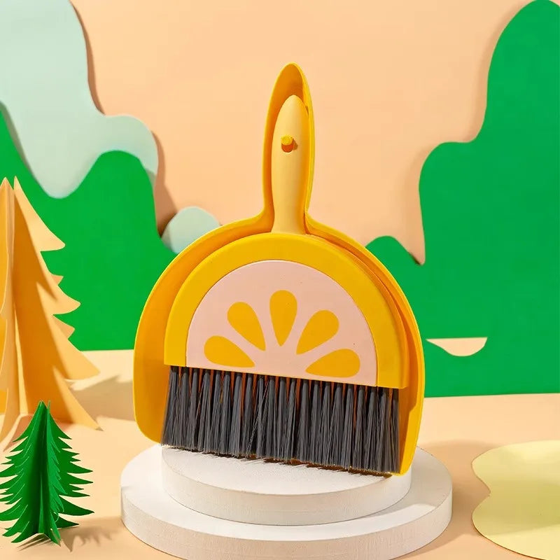 Desktop mini broom set tools, small broom for desk, office desk and dining table, dustpan combination