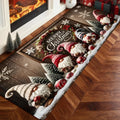 Christmas Kitchen Rug Square Plush Flannel Floor Mat with