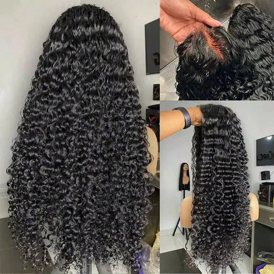 13x4 13x6 HD Lace Frontal Wig Brazilian Virgin Cuticle Aligned Human Hair For Black Women Pre Plucked Baby Hair Natural Hairline Loose Deep Wave Curly Wigs