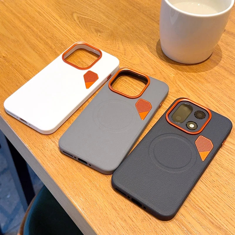 Phone Case For OnePlus 15 Magnetic Wireless Charger PC Hard Shell Protective Solid Color Back Cover