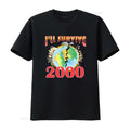 Vintage 90s T Shirt Puff Print Mens XL I'll Survive 2000 Long or