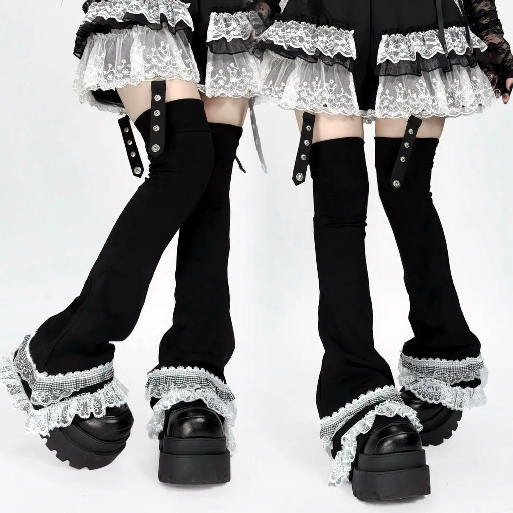 Japanese Kawaii Flared Long Socks Foot Cover Leg Warmers Harajuku