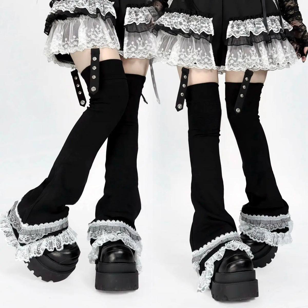 Japanese Kawaii Flared Long Socks Foot Cover Leg Warmers Harajuku