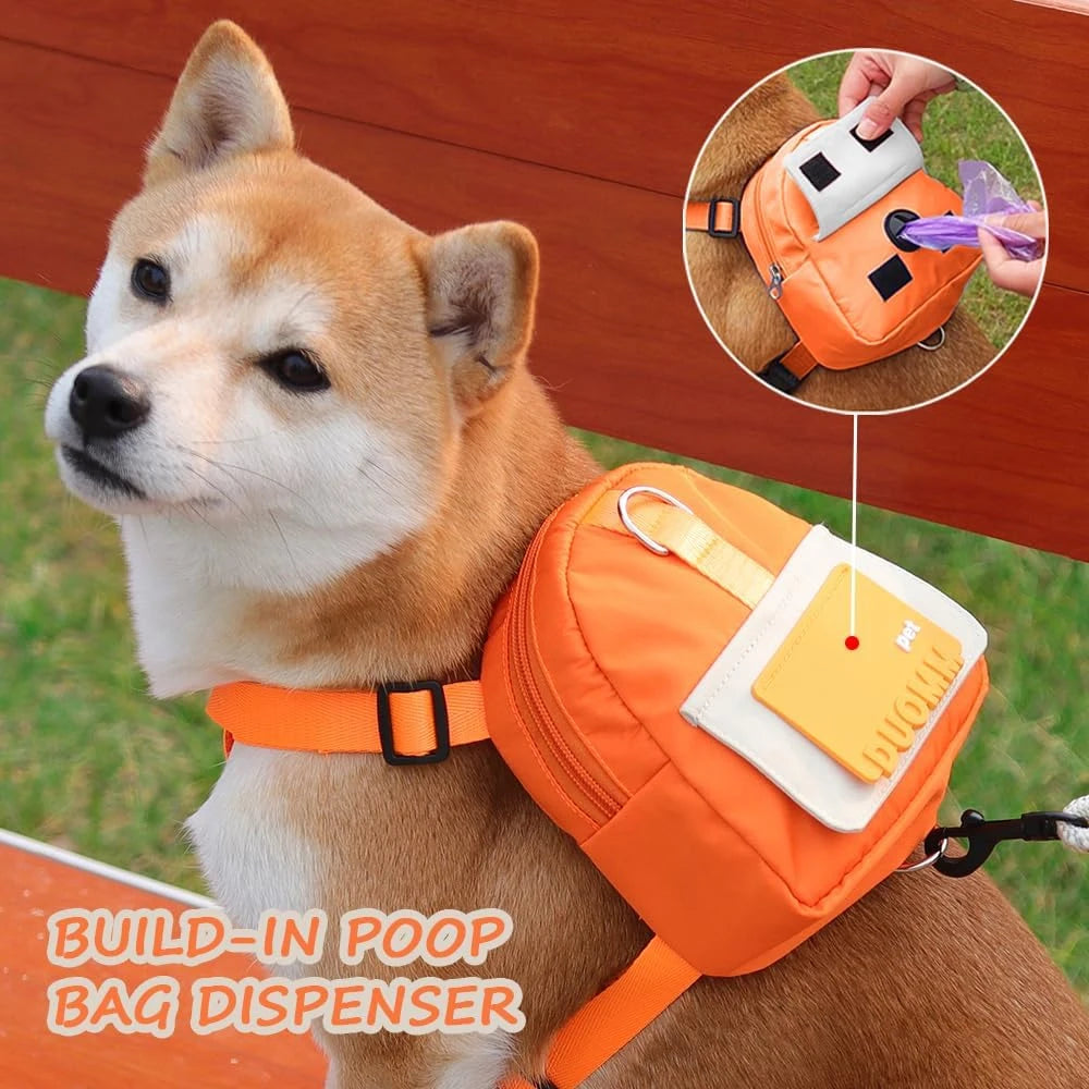 Adjustable Pet Treat Pouch Backpack