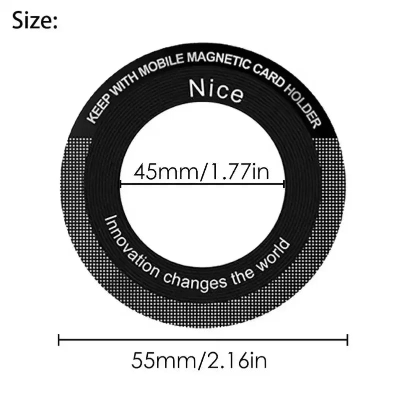 For Magsafe Magnetic Plate Ring Universal Metal Sticker Support Wireless Charger Metal Plate Sheet for Magnet Car Holder