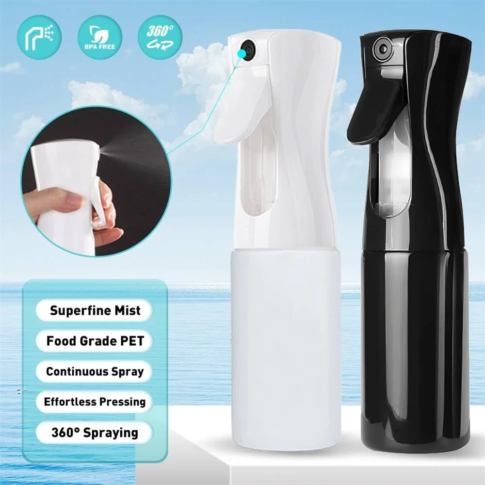 200/300ML Continuous Water Mister Empty Spray Bottle,Oil Sprayer for Hairdressing Skincare Plants Pets Kitchen Barbecue