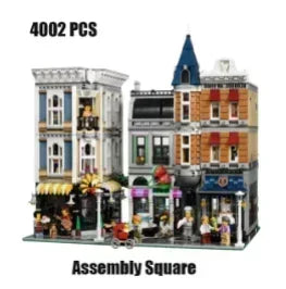 Creatoring Expert Pet Book Shop Town Hall Downtown Diner Model Moc Modular Building Blocks Brick Bank Cafe Corner Toys Parisian