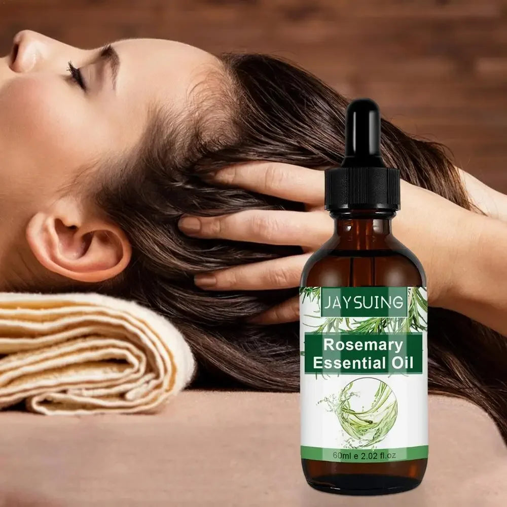 Rosemary Hair Care Oil 2.02 Oz Skin Care Essence Refreshing Essential Oils for Nourish the Scalp Dry Skin Enhanced Hair Shine
