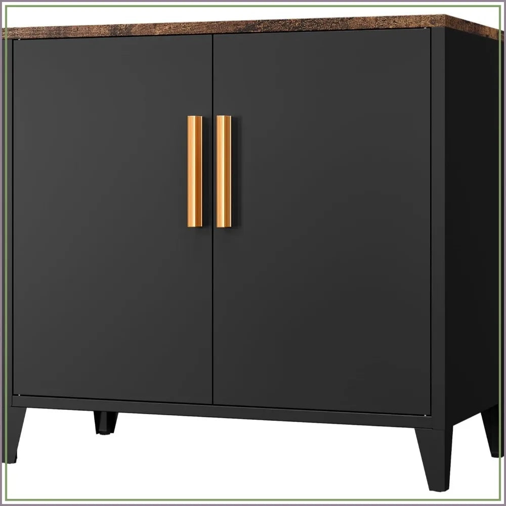 30" Small Kitchen Pantry Cabinet Coffee Bar Storage Cabinet