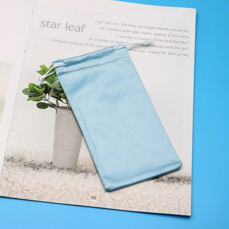 Microfiber Eyeglasses Bag Sun Bag Portable Cloth Bag Sunglasses Sunglasses Bag Simple Loading Glasses Storage Bag