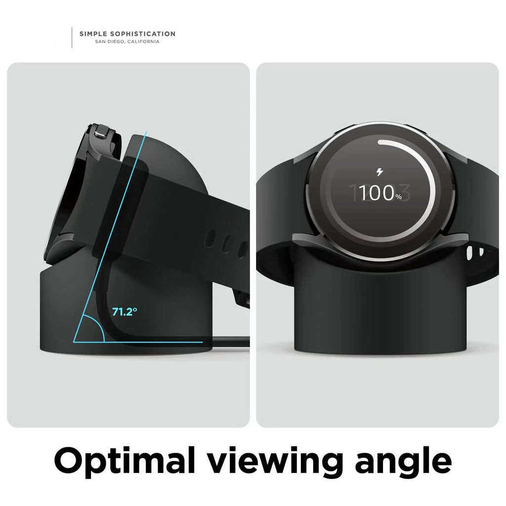 Wireless Charger Holder For Samsung Watch 7 40/44mm Charging Dock Station For Galaxy Watch 5/6 45/46mm Silicone Charger Cradle