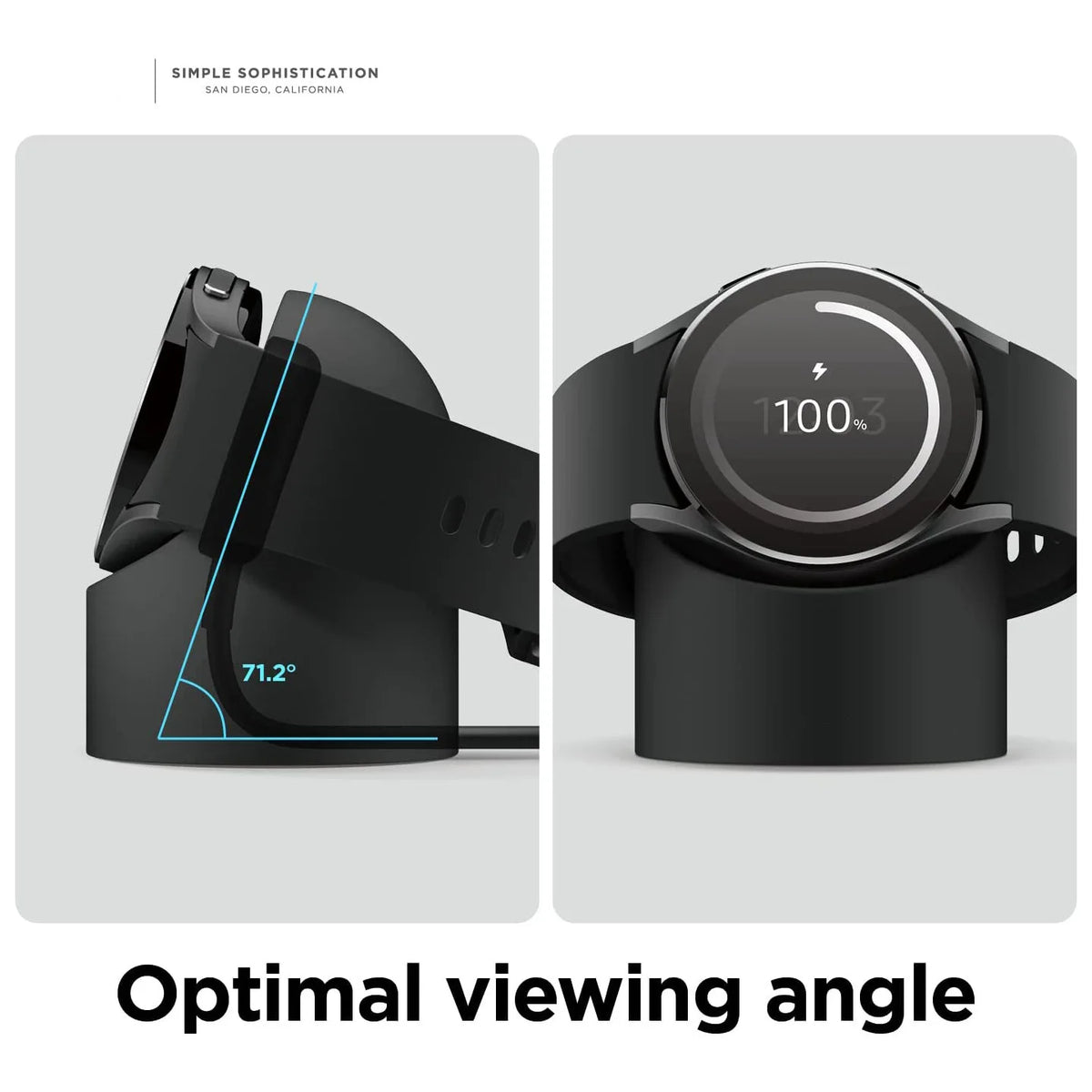 Wireless Charger Holder For Samsung Watch 7 40/44mm Charging Dock Station For Galaxy Watch 5/6 45/46mm Silicone Charger Cradle