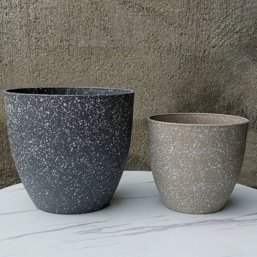 Frosted Stone-Style Bonsai Flowerpot