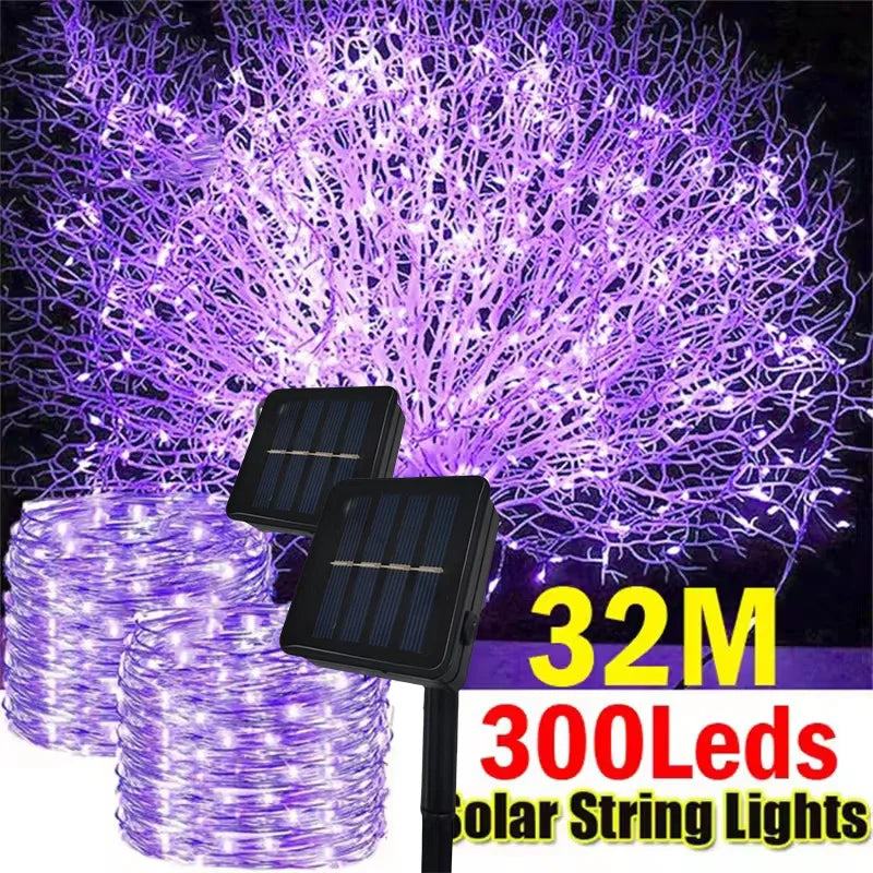 Outdoor Solar String Light 300/200/100/50 LED Fairy Garland 8