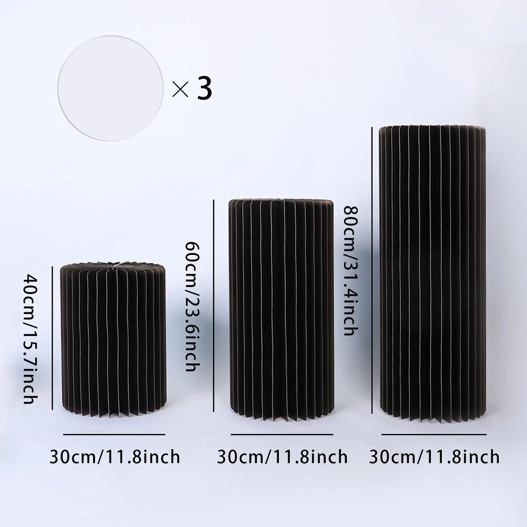 Centerpieces Cardboard Vases Foldable Cardboard Display Columns Stand for Wedding Birthday Party Backdrop Cupcake Decorations