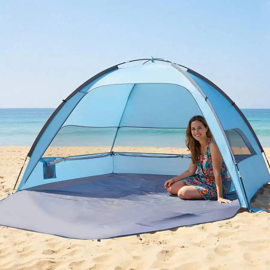 Beach Tent Sun Shelter For 6 Person