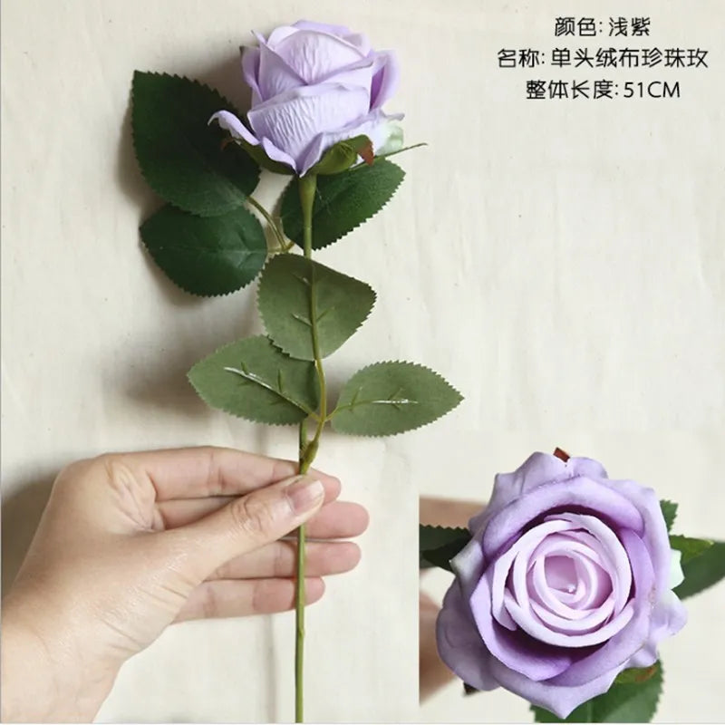 5/10pcs Artificial Flowers Silk Rose Hom Decor Wedding Bridal Bouquet Outdoor Garden Arch Accessory Valentine's Day Diy Gift Box