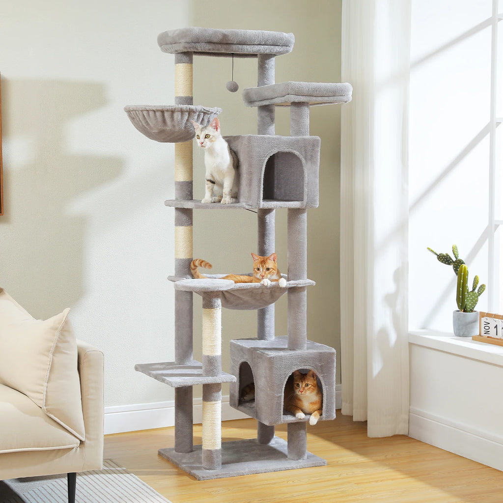 Large Cat Tree Tall Cat Tower for Indoor Cats