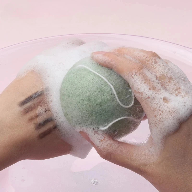 1PCS Natural Konjac Sponge - Gentle Exfoliating & Cleansing Face Wash Tool for Sensitive Skin Care