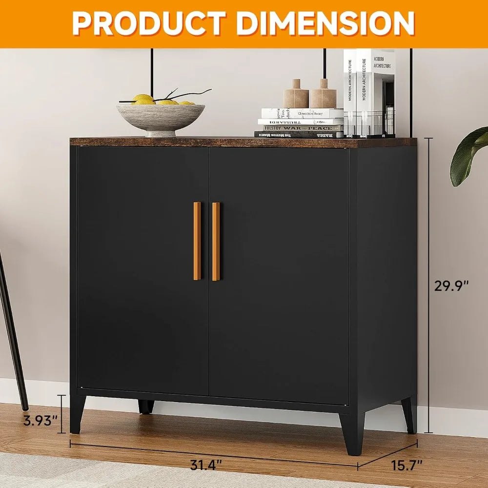 30" Small Kitchen Pantry Cabinet Coffee Bar Storage Cabinet