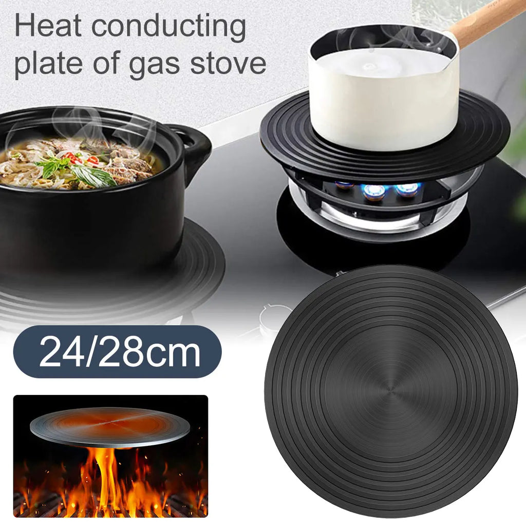24/28cm Kitchen Heat Diffuser Absorbing Distributer Heat Conduction Plate Stainless Steel Gas Stove Top Kitchen Stove Accessory