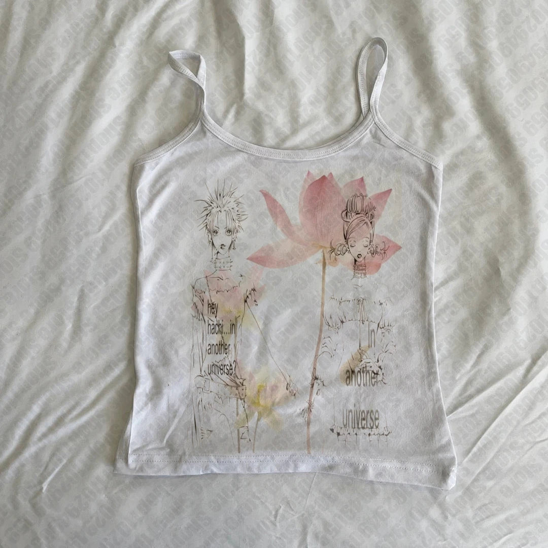 Harajuku Y2K Clothing Aesthetic Punk Gothic Sleeveless Crop Tops