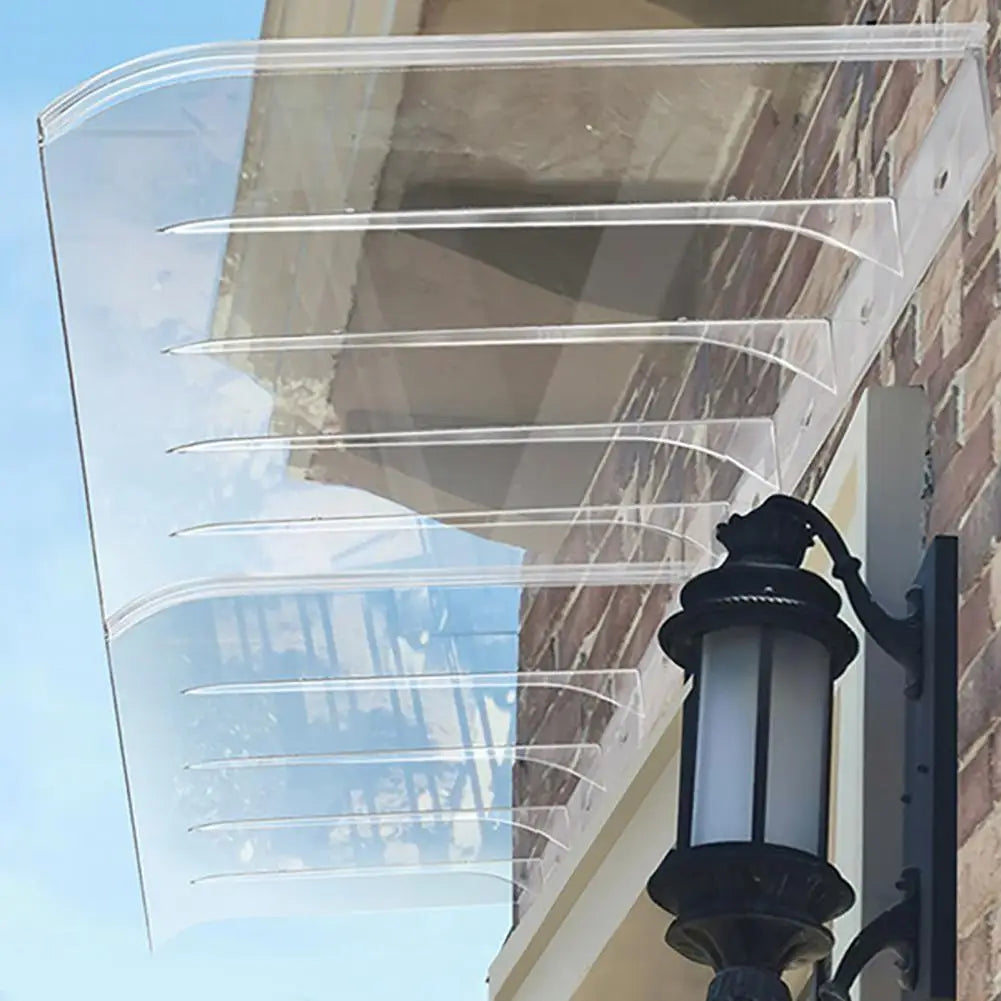 Product Display Window Transparent Canopy Roof Window Awning Cover for Outdoor Balcony Heavy Duty Entry Doorway for Outdoor