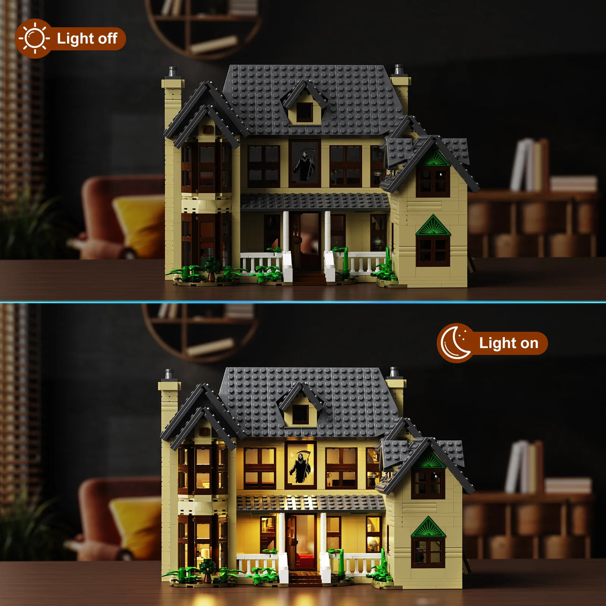 Horror House Building Block Set Home Decor Scary Movie
