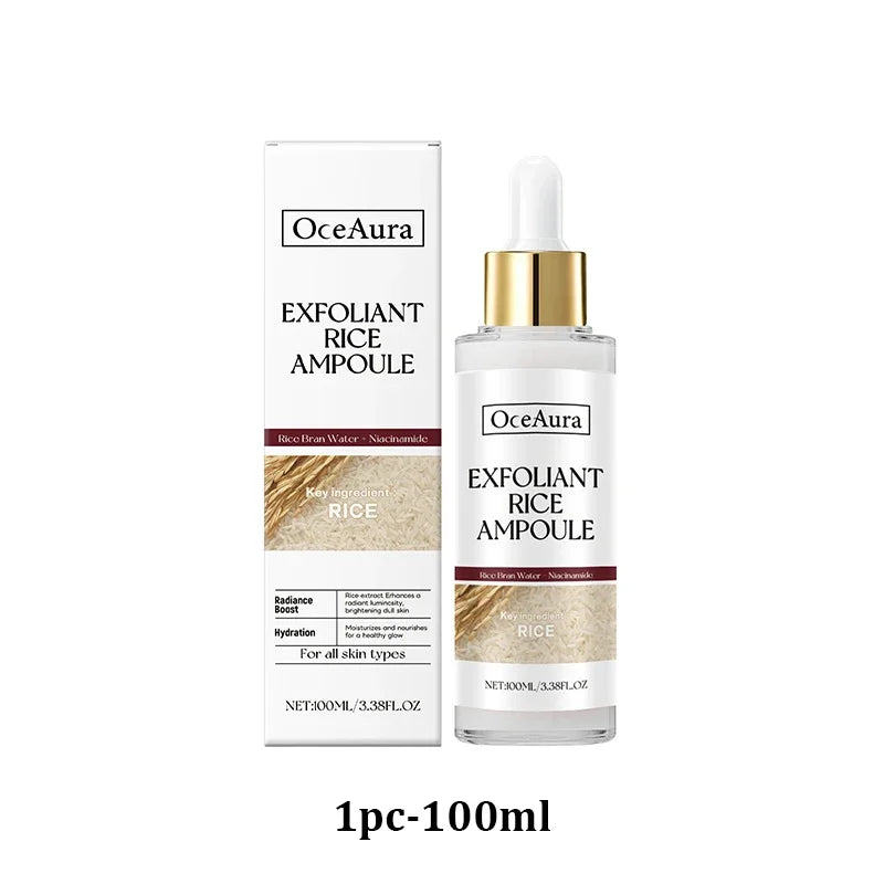 White Black Rice Exfoliating Serum Peel Shot Facial Moisturizing Soften Blackhead Removal Hydrating Shrink Pores Skin Care Korea