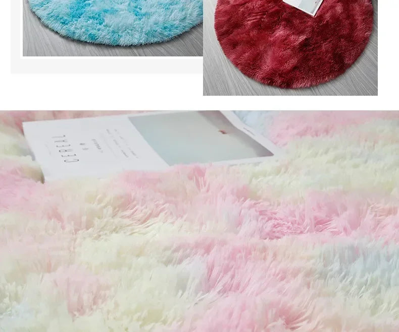 VIKAMA Simple Pink Girly Heart Plush Carpet Bedroom Bed Blanket Room Full Of Easy To Care Carpet Cute Princess Carpet Home Decor