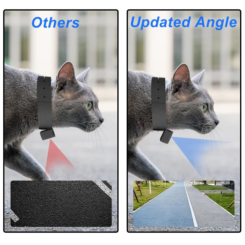 HD 1080P Pet Cameras Outdoors Wireless Collar Camera No WiFi Needed Video Records for Cats Dogs Birthday Gift Mini Camera