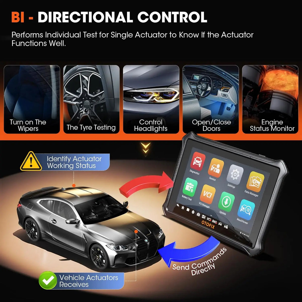 Otofix D1 Lite Bluetooth OBD2 Automotive Scanner Bidirectional Scan