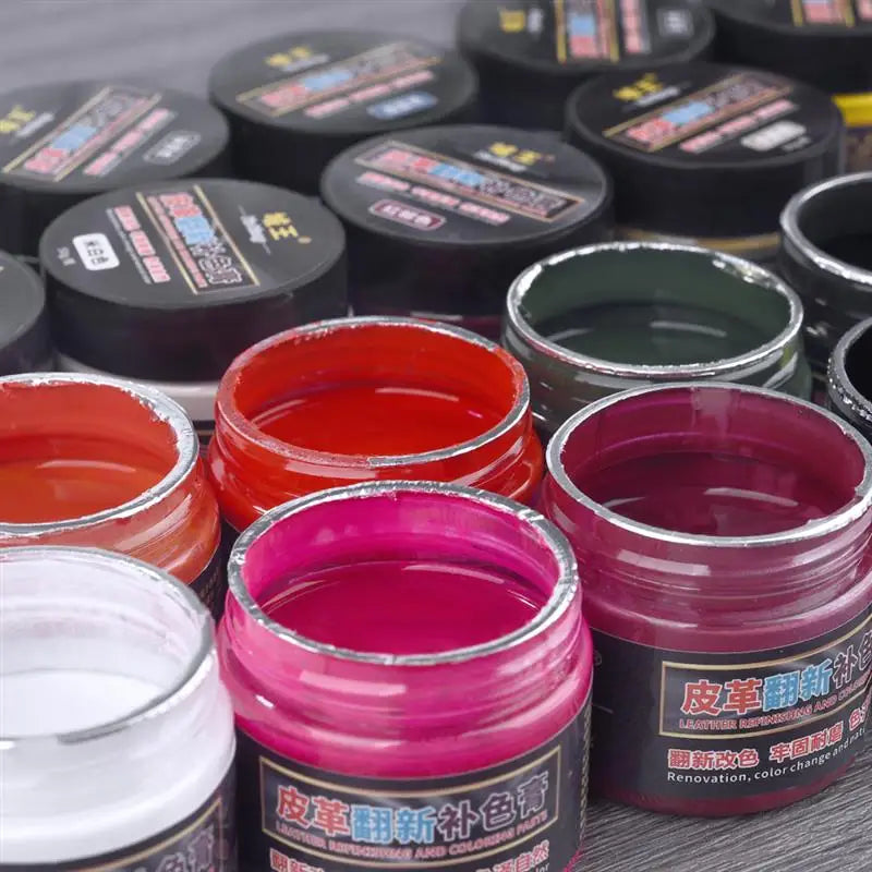 50ml Leather Paint Shoe Cream Coloring Leather Dye Repair Restoration Colors Change Paints For Bag Sofa Car Seat Scratch Brown