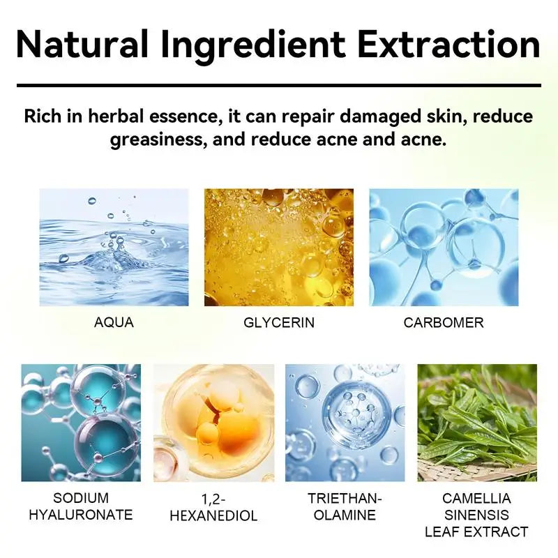Natural Herbs Acid Acne Cream Shrink Pores Blackheads Scars Acne Marks Blemishes Oil Control Whitening Korean Skin Care Products