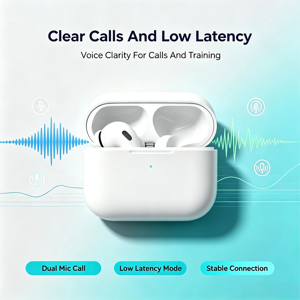 ZZLOVE Heart Rate Monitoring Wireless Headphones TWS Earbuds Noise