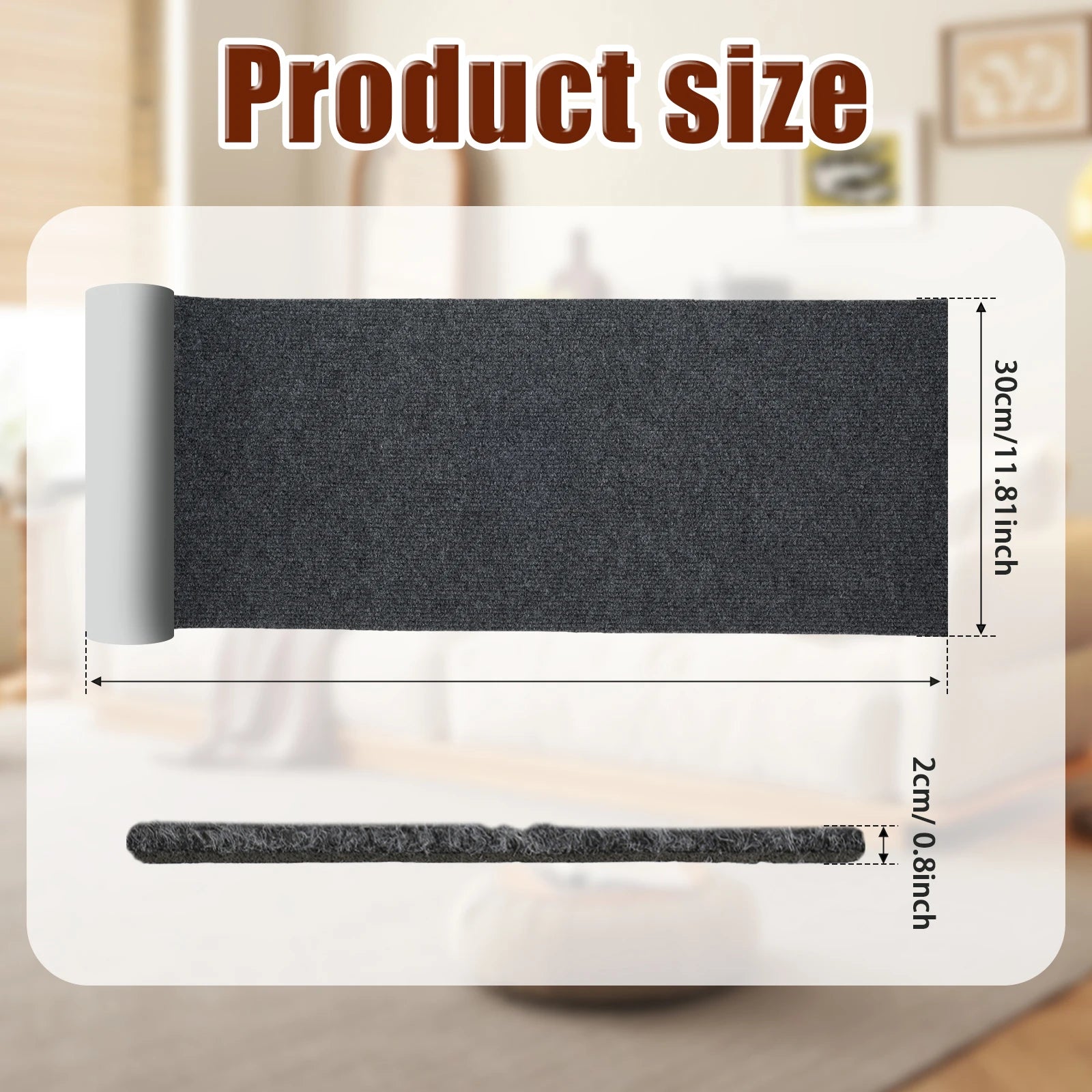 2M Cat Scratch Protector Self-adhesive Trimmable Sofa Protection Artifact Durable Anti-cat Scratch Furniture Pads Cat Supplies