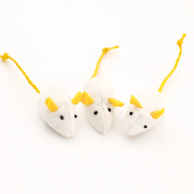 3-200 Pcs Rattle Cat Mouse Toys Also Prefilled Catnip