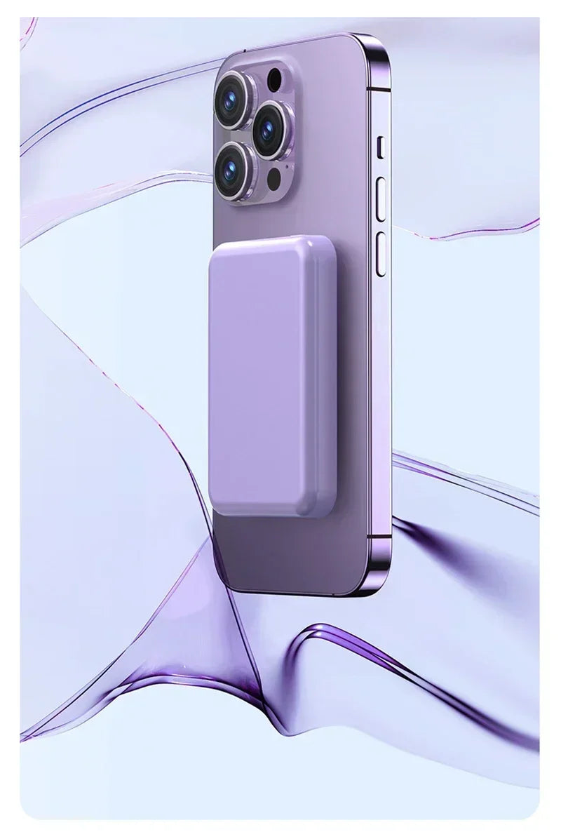 Lenovo 50000mAh Magnetic Power Bank for Magsafe Wireless Charger Fast Charging External Spare Battery For Android iPhone