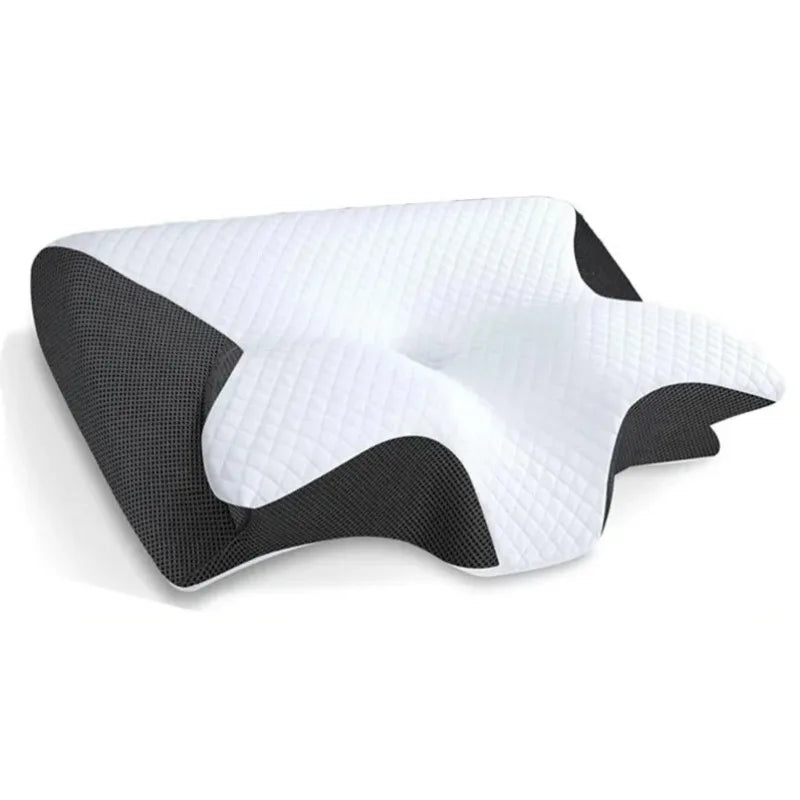 2025 New Butterfly Sleep Memory Neck Pillow Slow Rebound Memory Foam Sleep Pillow Cervical Orthopedic Neck Massage Bed Pillow