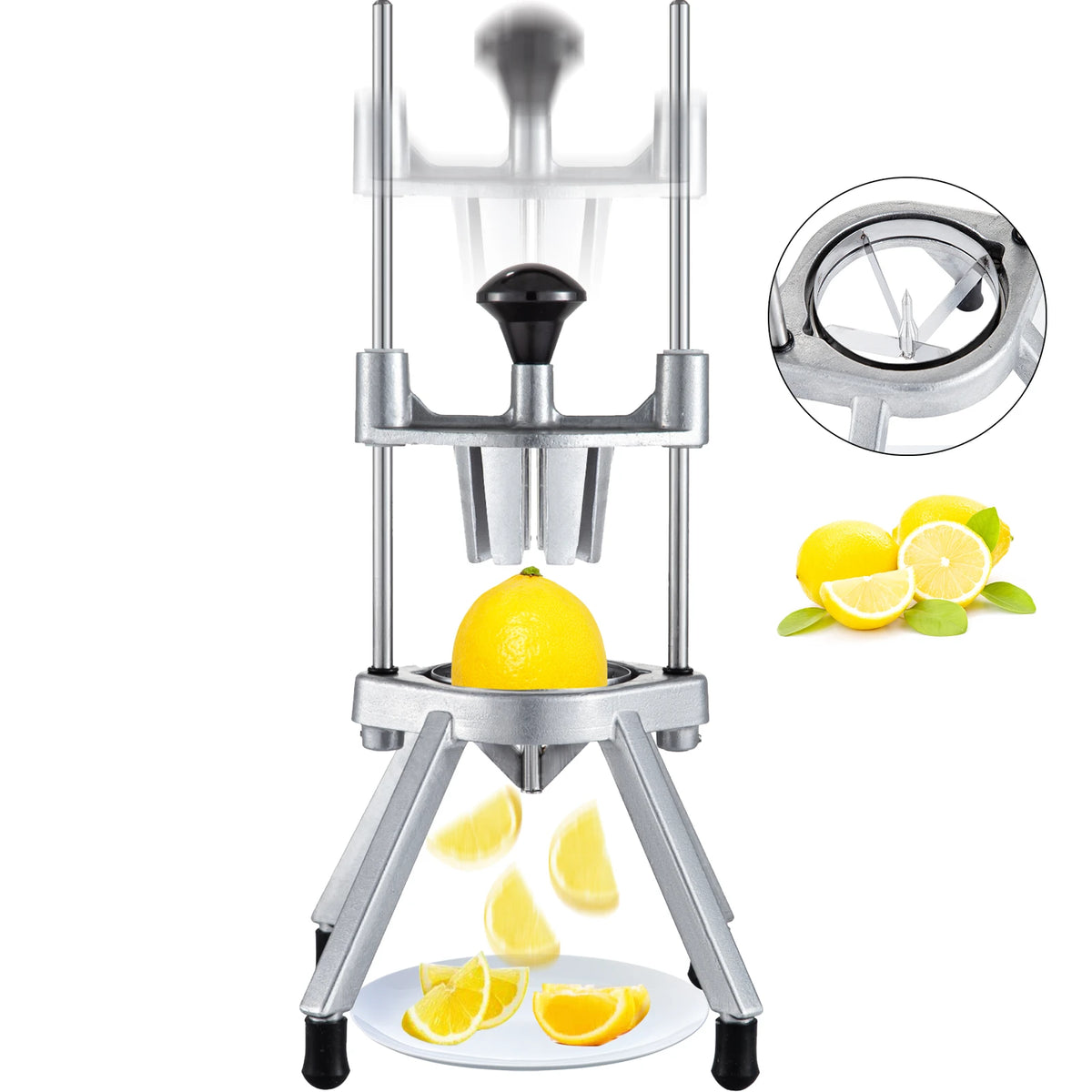 SucceBuy 4/6/8-Section Lemon Wedge Slicer Chopper Commercial Limes Wedger