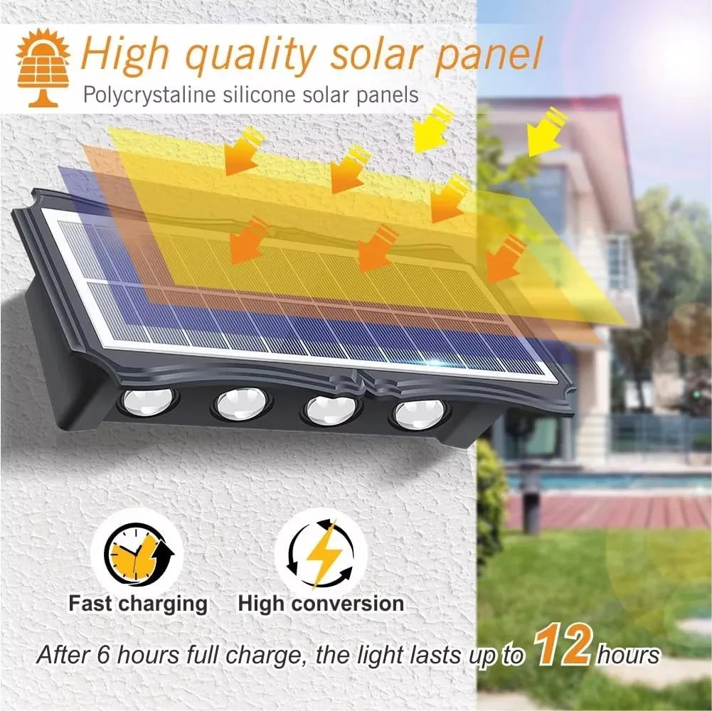 Solar Wall Lamp Outdoor Solar LED Light Waterproof Up