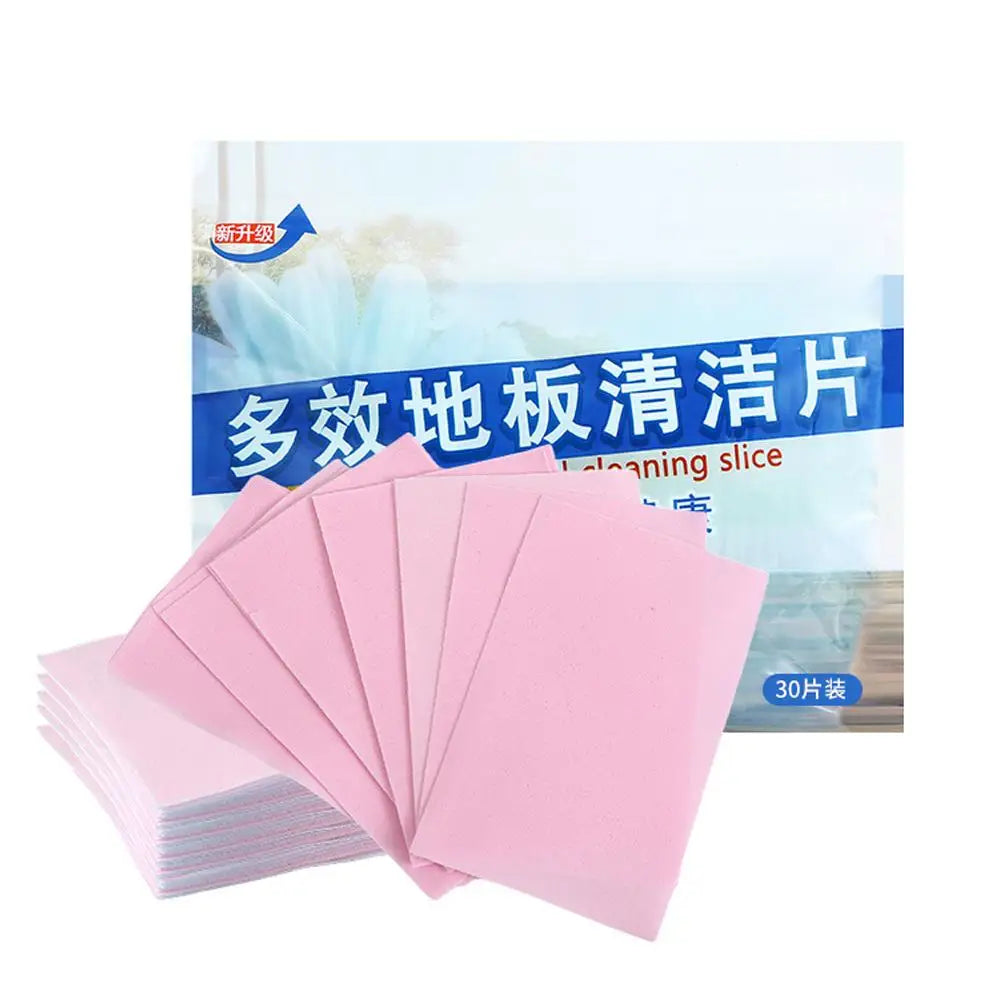 30pcs Water Soluble Floor Cleaning  Sheet Mopping The Floor Wiping For Wooden Floor Tiles Toilet Household Cleaning
