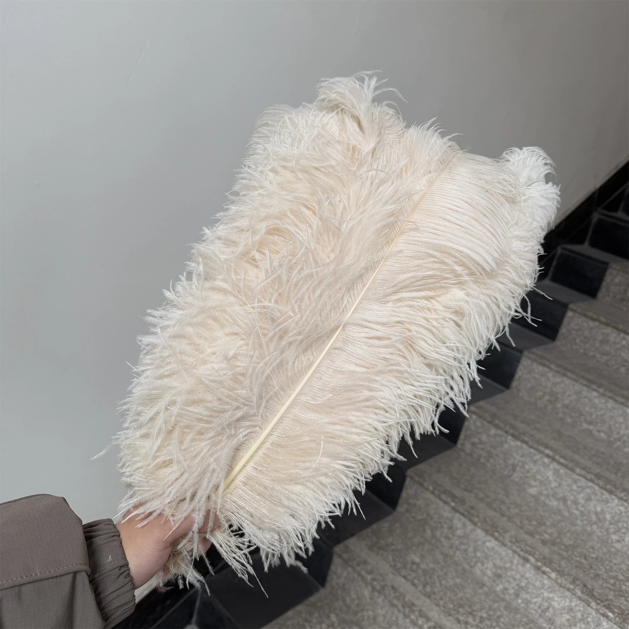 10PCS/Lot White Ostrich Feathers Plume for Wedding Table Centerpieces Carnival Prime Decor  45-50CM 55-60CM Ostrich Plumas Large
