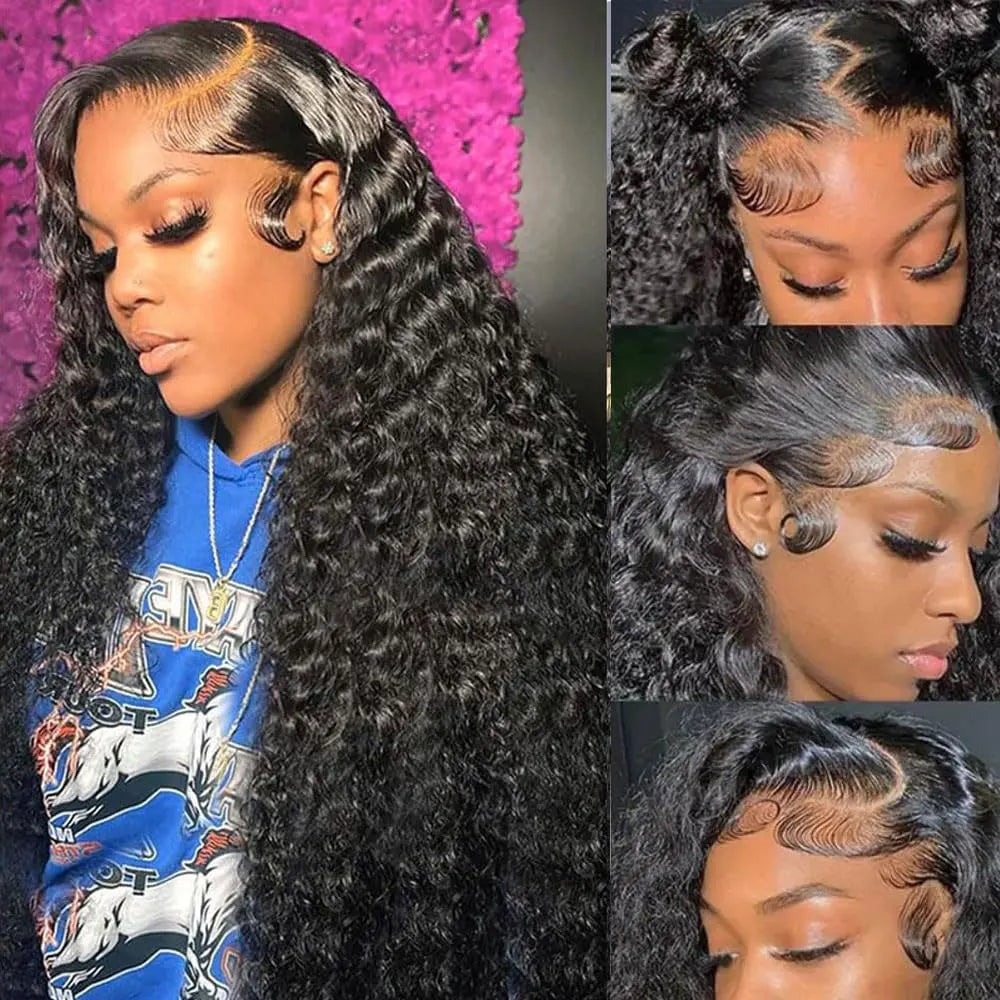 40-Inch Deep Wave Curly Lace Front Wig