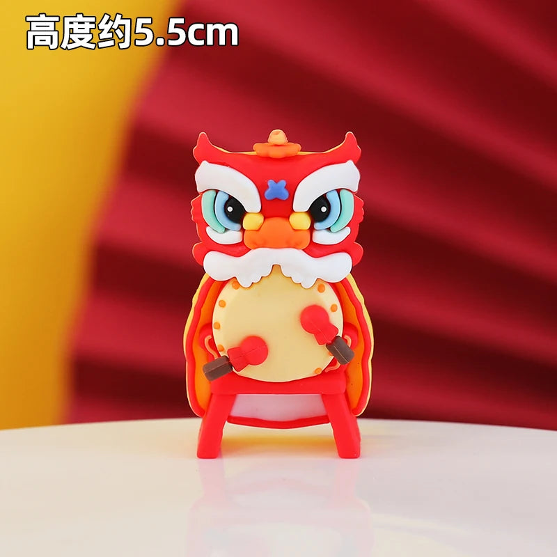 Chinese Deity Figurines Desk Organizer Creative Car Interior Zen Decor Office Stress Relief Ornament Car/Buddha Shrine Decor