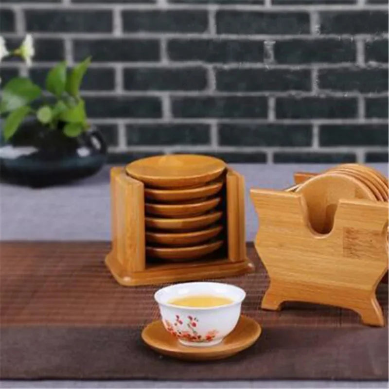 Bamboo Coasters, 6-Pack