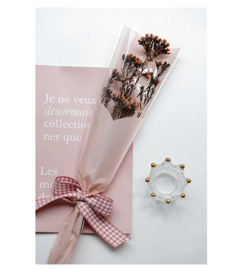 Tulip Single Rose Sleeve Bag, Flower Bag, Bouquet Packaging Bags, Flower Shop, New, 50Pcs