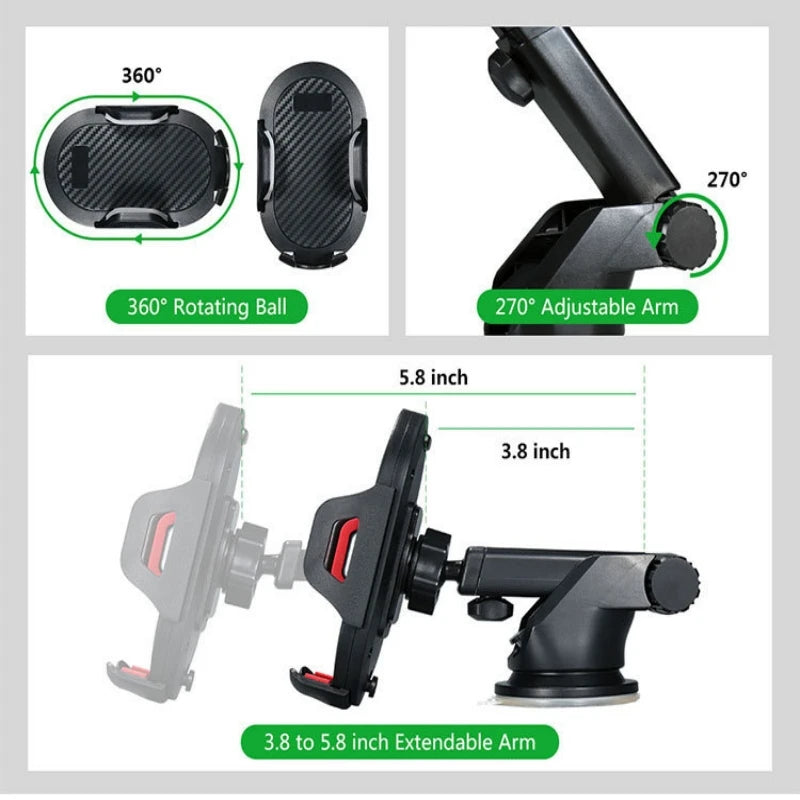 Suction Car Phone Holder Mount